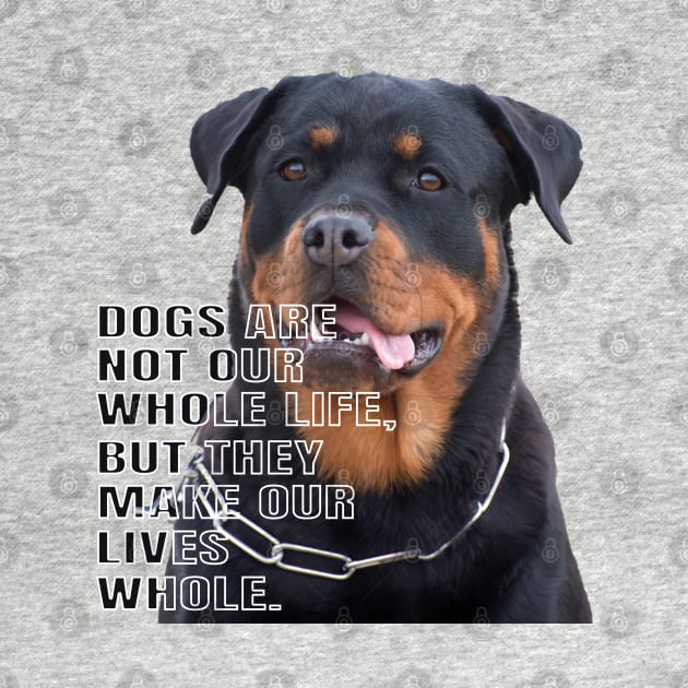 Rottweiler the boss dog by TeeText